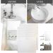 Jomewory 5-Piece Beard Hair Sink Cover & 20 Shaving Bars Essential Bathroom Kit for Easy Grooming & Trimming - Buy Online on SooperMarket.com