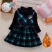 AMhomely Cashmere Baby Girl Dress 5-6 Years Green | High Collar Warm Winter Skirt - Buy Online on SooperMarket.com