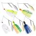 Goture Bass Fishing Lure Spinner Baits Kit Hard Soft Buzzbait Lures Spinner Lures Fishing Lure Set Topwater Fishing Lure Saltwater Freshwater for Bass 3/8 oz 1/2 oz 4 Pack 5 Pack 8 Pack Spinner Baits Lures-5pack B: 1/2 Oz