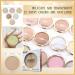 LSxia 12 Colors Face Highlighter Palette - White Glitter Bronzer & Highlighter for Lasting Shimmer - Body Illuminator Makeup - 07 - Buy Online on SooperMarket.com