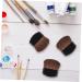KALLORY 8pcs Painting Brush Drawing Art Supplies Stain Sponge Brush Eyeshadow Sponge Applicator Wood Black 4X3cm - Buy Online on SooperMarket.com