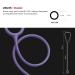 eSteth Classic Stethoscope Lightweight Sensitive Chest Piece for Heart & Lung Sounds - Flexible Tubing Extra Ear Tips Non-Chill Ring - 32" Purple - International Shipping Available - Buy Online on SooperMarket.com