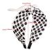 Litthing Bow Headband for Women - Polka Dot Rabbit Ears Knot Headband BOHO - Wide Twist Knot Headwrap for Girls - Green & Black Summer Hair Accessories - Buy Online on SooperMarket.com