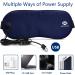 Heated Eye Mask for Dry Eyes - 100% Silk Sleep Mask with Adjustable Temp and USB Port for Puffy Eye Relief - Electric Dry Eye Relief Mask in Blue Color - Buy Online on SooperMarket.com