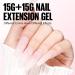 Tomicca Acrylic Gel for Nails - Pale Rosa Set (2x15g) | Quick Extender Polygel for Long-Lasting Nail Extensions | Perfect for Beginners & Salon Professionals - Buy Online on SooperMarket.com