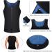 Yokald Men's Sauna Sweat Vest Zipper Suit - Polymer Corset Fitness Shapewear Compression Waist Trainer Top (Black 3XL) for Effective Workouts - Buy Online on SooperMarket.com