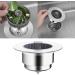 Upgraded Sink Filter Bathroom Shower Hair Filter Catch Drain Cover Kitchen Sink Plug Strainer Hole Easy Waste Disposal Sink Basket for Kitchen Drain - Buy Online on SooperMarket.com