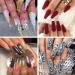 1000PCS Curved Long Coffin Nail Tips - Half Cover Ballerina Fake Nails for DIY Mani-Pedi | 10 Sizes - Perfect for Nail Studios - Buy Online on SooperMarket.com