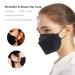 MC-A 55 Pack KF94 Black Face Masks - 4 Ply Disposable Individually Packaged Fish Mouth Type for Adults - Buy Online on SooperMarket.com