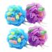 NOLITOY Home Bath Balls 4pcs Colorful Shower Ball Sponge Shower Ball Adult Shower Ball Bath Ball Bath Flower Bath Wipe Super Soft Child Bath Balls