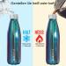 Xanadoo Stainless Steel Drinking Bottle 500ml - Eco-Friendly BPA-Free Leak-Proof Thermos for Camping Sports & School - Blue Chrome - Buy Online on SooperMarket.com
