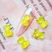 Sanwood 3D Bear Nail Art Sequin Charm - Yellow Crystal Resin Decor for DIY Jewelry Nail Manicure & Mobile Phone Crafts - Buy Online on SooperMarket.com