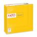 Fato disposable napkin made of paper ideal for informal lunch and buffets pack with 50 napkins size 33x33 4-folded 2-layer yellow 100% pure cellulose paper FSC certified