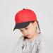 LANGZHEN 100% Cotton Kids Baseball Cap Hat | Adjustable Sun Hat for Girls Boys 2-4 Years | Black Red - Buy Online on SooperMarket.com