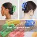 8 PCS 3.5 Inch Hair Claw Clips Set for Women - Rectangle Claw Clips for Thick Hair - Buy Online on SooperMarket.com