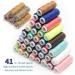 GOANDO Sewing Kit for Adults - 206 Pcs Portable Oxford Fabric Case with 41 XL Spools of Thread - Beginner's Basic Sewing Repair Kit for Travel & Emergencies - Buy Online on SooperMarket.com
