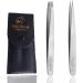 Tweezer Wishbeauty Pointed and Slant Pointed Eyebrow Tweezers for Women & Men - 2pc Precision Tweezers for Eyebrows Facial Hair & Ingrown Hair Removal - Stainless Steel - Buy Online on SooperMarket.com