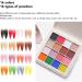Solid Nail Glitter Powder Set for DIY 16 Colors Metallic Mirror Effect Nail Powder Shiny Nail Art Pigment Powder Flashing Nail Powder for Nail Art Decoration Salon Home Use - Buy Online on SooperMarket.com