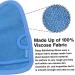 Bvanzo Exfoliating Glove - Dead Skin & Fake Tan Remover Mitt for Shower - Skin and Body Exfoliator - Blue - Buy Online on SooperMarket.com