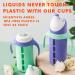 Set of 2 Glass Sippy Cups for Toddlers - The Luca | Mint Green & Indigo Purple | 8oz Spill-Proof Straw Cup | Silicone Straw | BPA-Free - Buy Online on SooperMarket.com