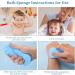 XINRUI Exfoliating Bath Sponge 2PCS - Soft Shower Sponges for Dead Skin Removal - Body Scrubber for Women, Men, and Kids - Blue & Grey - Spa Scrub Exfoliator - Buy Online on SooperMarket.com