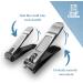Wolf & Griffin Ultimate Precision 2-Piece Nail Clipper Set - Stainless Steel Professional Kit for Fingernails & Toenails - Men & Women - Buy Online on SooperMarket.com
