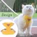 Adjustable Cat Dishes | Break-Safe Design & Leash Included | Premium Soft Puppy Bowls for Small Animals - Yellow - Buy Online on SooperMarket.com