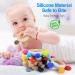 Arudyo Silicone Rudder Teether with Wooden Ring for Babies - BPA Free, Soothing Teething Toy (Khaki) - Buy Online on SooperMarket.com