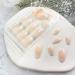 Glossy White French Tip Almond Shape Press-On Nails - Medium Length | Full Cover Acrylic False Nails with Cute Design for Women - Buy Online on SooperMarket.com