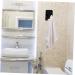 HEMOTON Acrylic Door Hook 8pcs Bathroom Hook Shower Door Wall-Mounted Towel Hanger Organizer Hangers Rack for Bathrooms Plug 6X4.5X2.8CM Black - Buy Online on SooperMarket.com