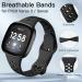 Laffav Slim Soft Silicone Sport Bands for Fitbit Versa 3 & Sense - Small, Black/Pine Green/Purple/Blue Gray - Men and Women Replacement Wristband - Buy Online on SooperMarket.com