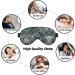 SSIMOO Transparent Palm Leaf Eye Mask | Breathable Soft Sleep Eye Patch for Women | Perfect Travel Accessory for Relaxation - Black - Buy Online on SooperMarket.com