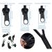 6-Piece Zipper Replacement & Repair Set | Removable Metal Zipper Pulls for Wallets Clothes Jeans Suitcases & Luggage - Shop Internationally! - Buy Online on SooperMarket.com