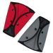 Hysagtek 2Pcs Seat Belt Adjusters Pads Seat Belt Safety Covers Device Protector Seat Belt Positioner (Red + Grey)