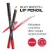 kiss new york Professional Slim Lip Pencil - Creamy Soft, Smooth & Long-Lasting Hot Red Lip Liner - Water-Resistant Lip Crayon for Natural Lip Makeup - Buy Online on SooperMarket.com
