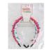 Cudlie Confetti Colorful Neon Bead Headband Set for Girls - Pull Free Kids Accessories for Thick, Curly Hair in Pink/White - Buy Online on SooperMarket.com