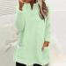 AMhomely Women's Plus Size Double Fleece Hoodie | V Neck Soft Fleece Sweatshirt | Green XL - Buy Online on SooperMarket.com