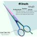 Glamified Glam Rainbow 6" Hairdressing Scissor for Professional Hairdressers Barbers Stainless Steel Hair Cutting Shears - for Salon Barbers Men Women Children and Adults - Buy Online on SooperMarket.com