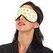 Haskirky Light Blocking Eye Mask | Adjustable Breathable Design for Deep Sleep | Men and Women | Travel, Yoga, Meditation | Yellow Graffiti Design - Buy Online on SooperMarket.com