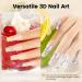 RARJSM No Wipe 3D Nail Art Sculpture Gel Clear Nail Charms Rhinestone Glue 3D Nail Craving Gel Polish Painting Drawing Sculpting Gel UV LED Curing Requires DIY Designs Nail Decoration Manicure - Buy Online on SooperMarket.com
