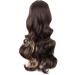 MapofBeauty 28 Inch Charming Women Side Bangs Long Curly Synthetic Wig (Brown Mixed Blonde) - Buy Online on SooperMarket.com