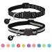 BANMODER 2 Pack Reflective Cat Collar Breakaway with Bell,Personalized Kitten Collars,Adjustable Safety Buckle Collar for Male Cats Girls & Boys Black