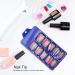 Colorful Nail Tip Pure Color Full Cover Nail Tip Home Salon Stylish Colorful False ABS Material Fake Nail Manicure Tool Easy to Cut(05) - Buy Online on SooperMarket.com