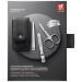 Shop Premium Twin Manicure Pedicure Set - 3-Part Nail Scissors 100% Leather Black - Perfect for Hands & Feet - Buy Online on SooperMarket.com