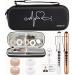 MEUUT 11 pcs Stethoscope Case Kits, Perfect Nurse Gift First Aid Kit Bag with Stethoscope Case, Penlights, Medical Scissor, Bandage Wraps, Badge Holders, Nurse Accessories for Nurses Pu_black