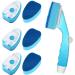 Non-Scratch Dishwand Refill with Handle - 6 Heavy Duty Refills & Replacement Sponge Heads Set - Soap Control Scrubbers for Dishwashing - Blue - Buy Online on SooperMarket.com