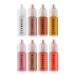 TEMPTU S/B Airbrush Blush & Highlighter Starter Set: Long-Wear Makeup  Dewy Buildable Formula Brightens Complexion  All Skin Types  8 Count (Pack of 1)