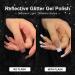 GAOY Reflective Glitter Gel Nail Polish Set - 6 Colors Including Pink, Red, Silver Holographic | UV LED Soak Off, DIY Manicure Kit for Home & Salon Varnish | Pop Reflective Shine - Buy Online on SooperMarket.com