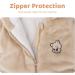 JiAmy Baby Boys Snowsuit | Girls Hooded Romper Winter Jumpsuit | Bear Cartoon Pajamas | Khaki 9-12 Months - Buy Online on SooperMarket.com