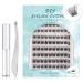 SISILILY Individual Lashes Cluster Lashes 90 Pcs DIY False Reusable 3D Eyelash Extension Kit Soft Natural C CC D Curl Individual Eyelashes w/ Eyelash Glue 10/12/14/15/16mm Length DM04 White 90 clusters - DM04
